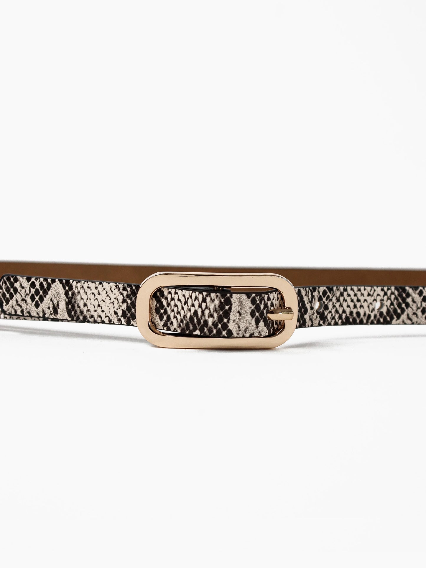 The Gigi Thin Belt - Snakeprint