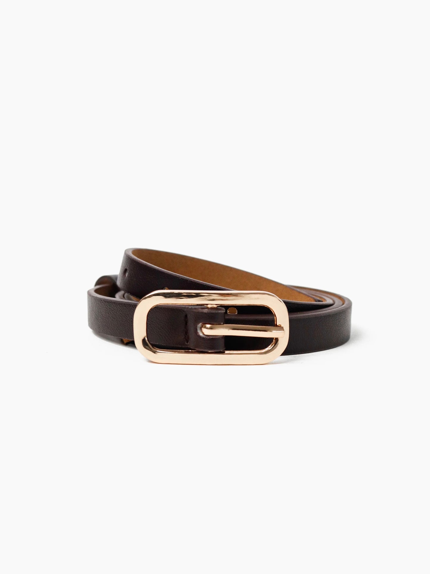 The Gigi Thin Belt - Brown