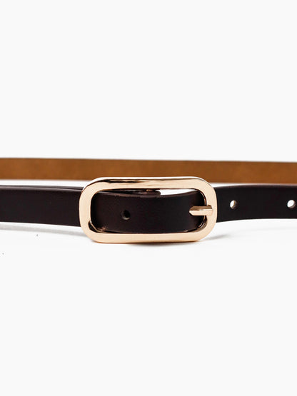 The Gigi Thin Belt - Brown