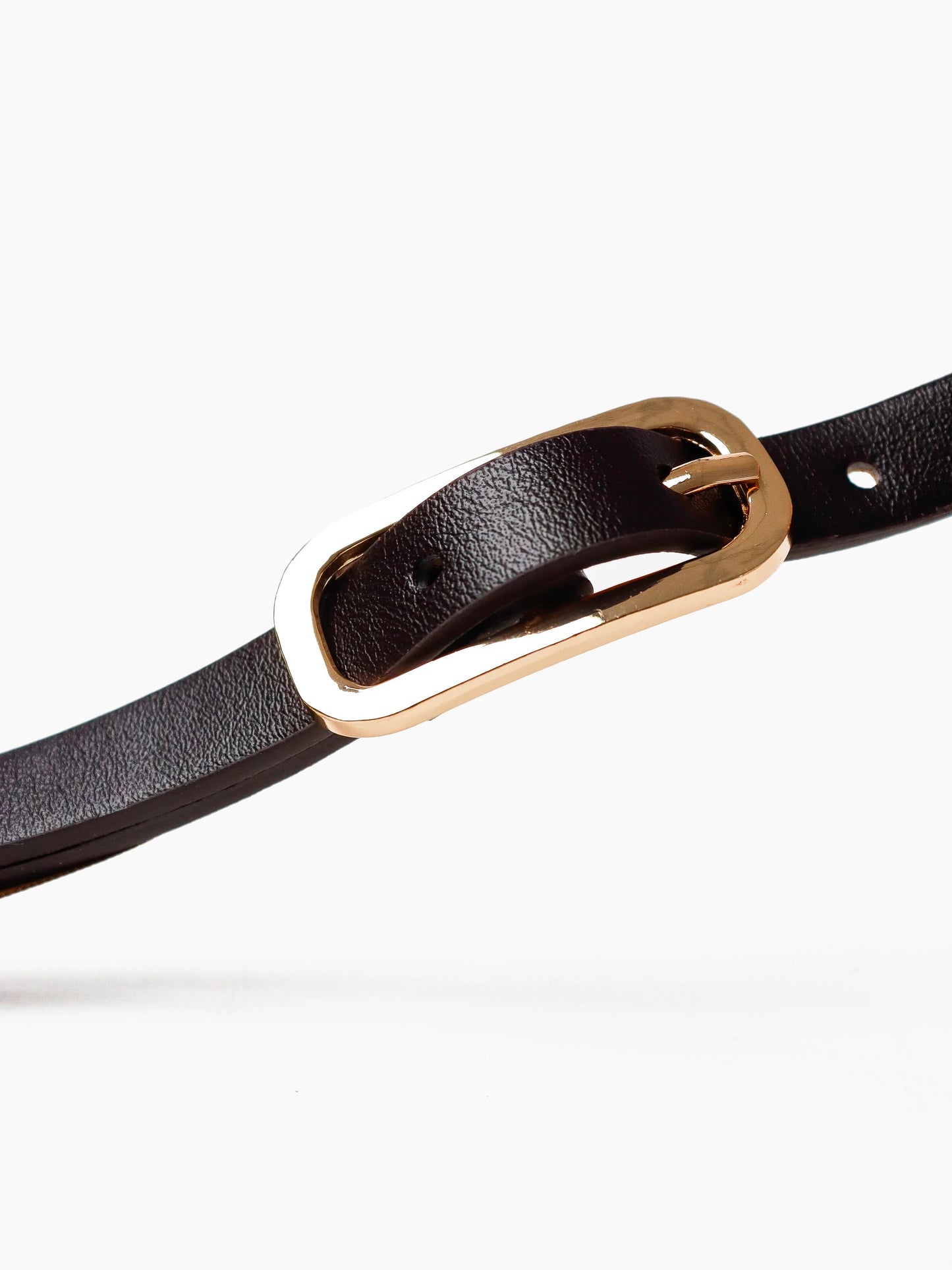 The Gigi Thin Belt - Brown