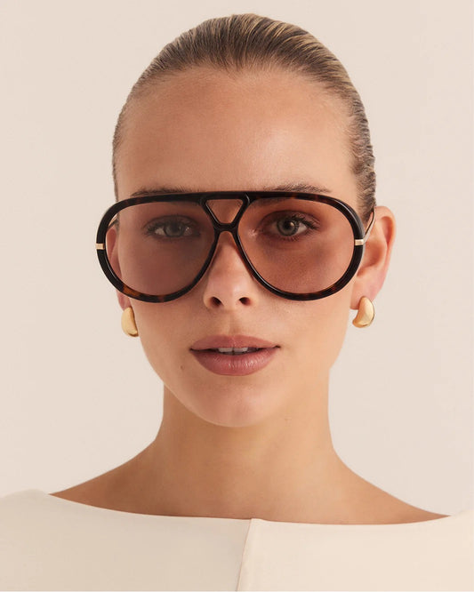 The Harley Sunglasses - Cacao Tort-Peach