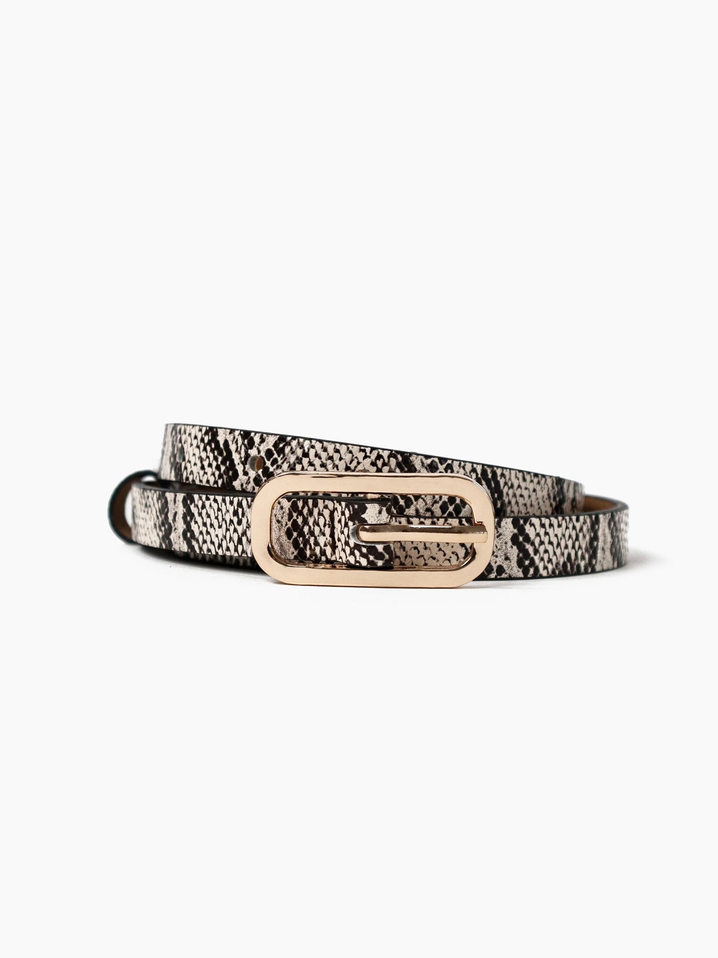 The Gigi Thin Belt - Snakeprint
