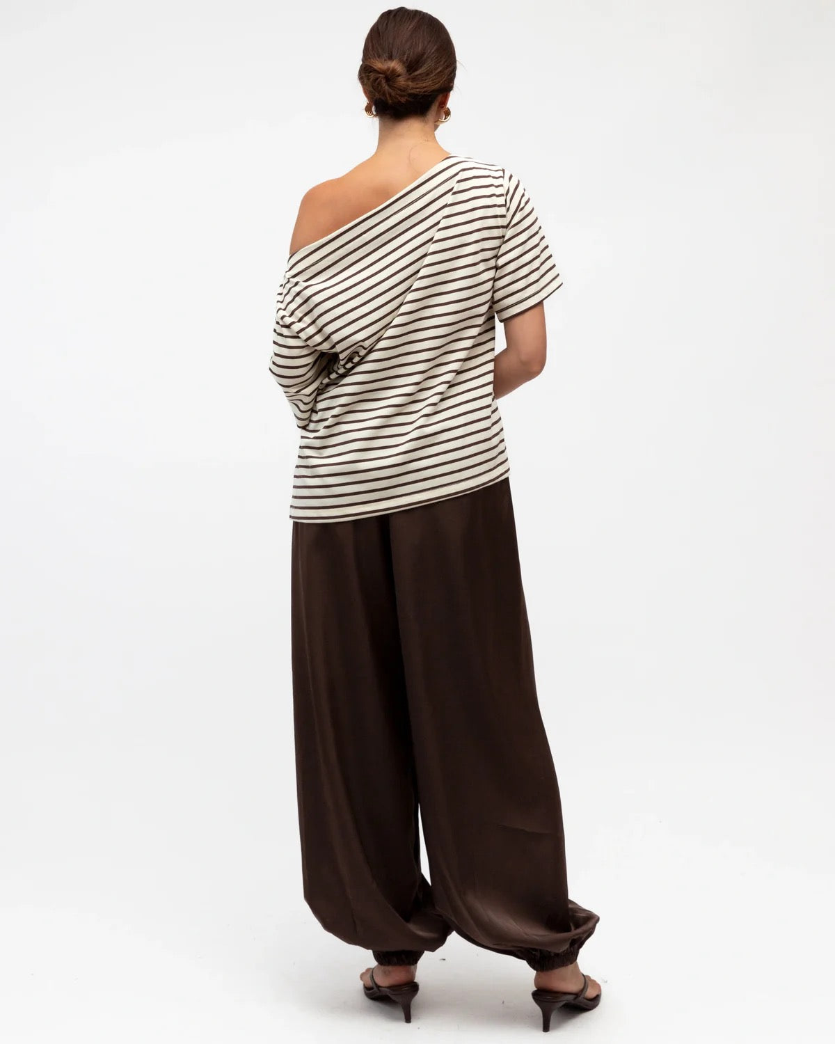 The Satin Balloon Pants - Chocolate