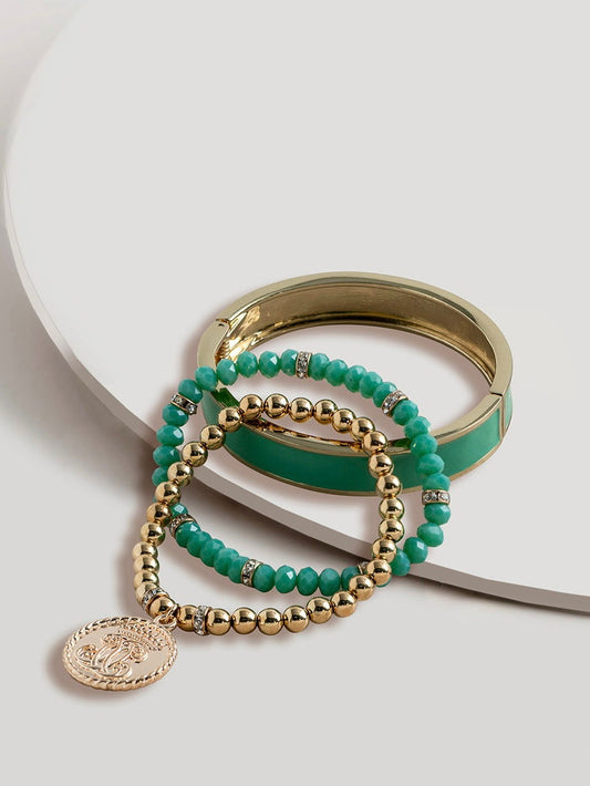 Jasmine Turquoise Bangle Set - WANTED AND WILD