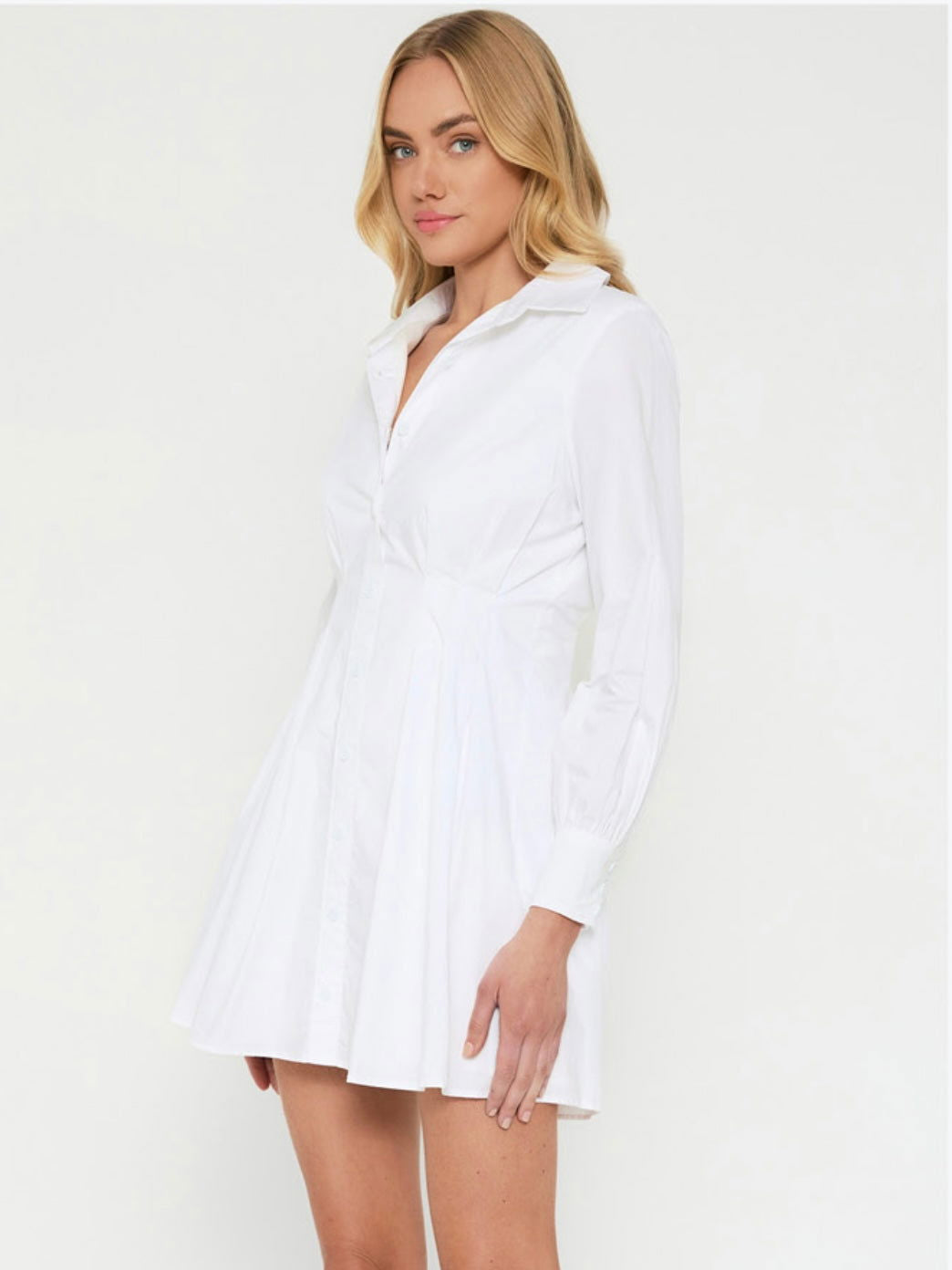 Jessie Mini Dress - White - WANTED AND WILD