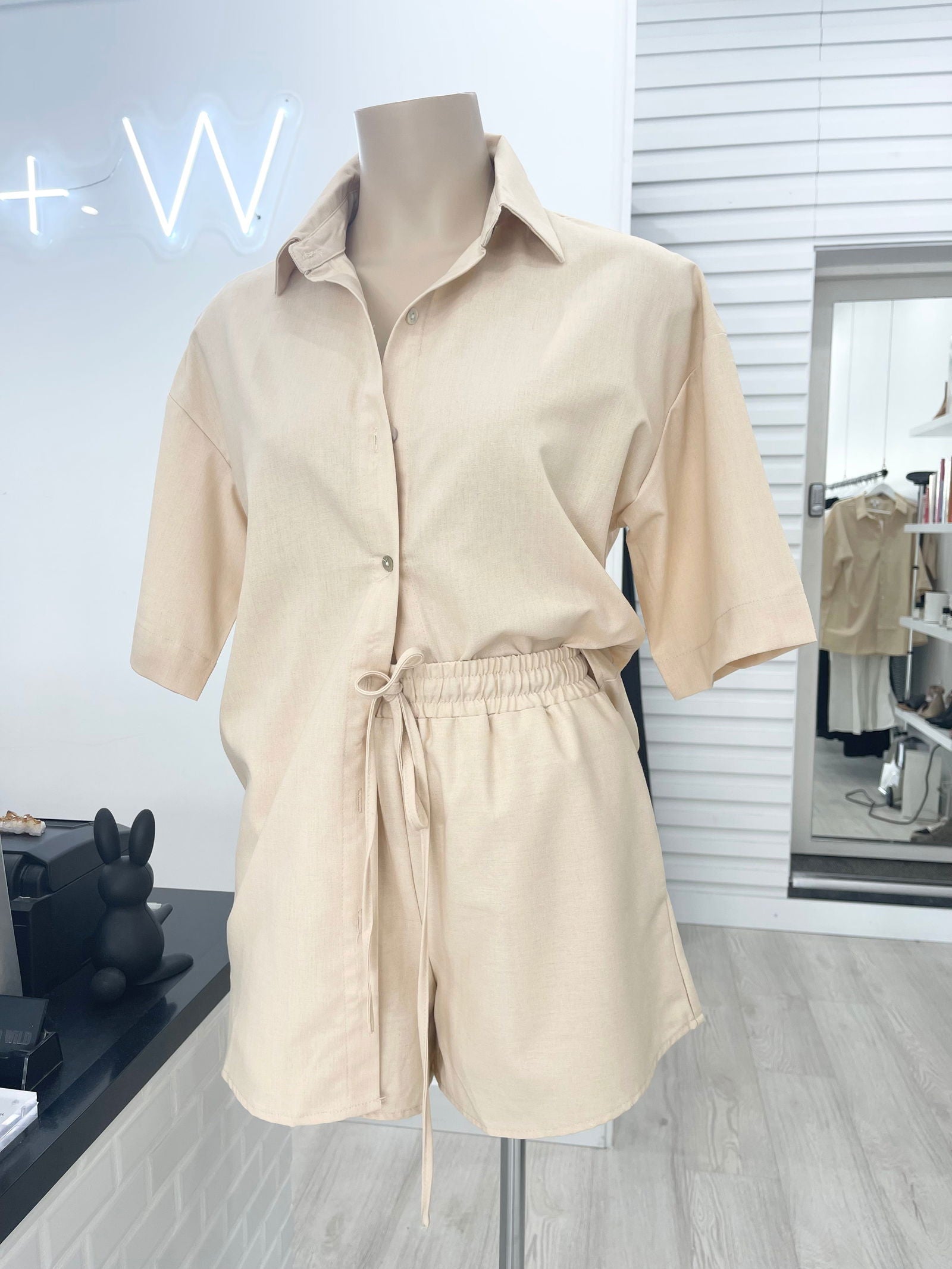 Luca Linen Shorts - Buttercup - WANTED AND WILD