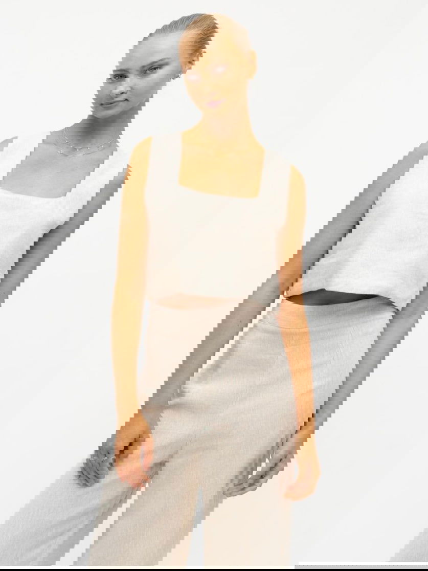 Luxe Square Neckline Cami - Oatmeal - WANTED AND WILD