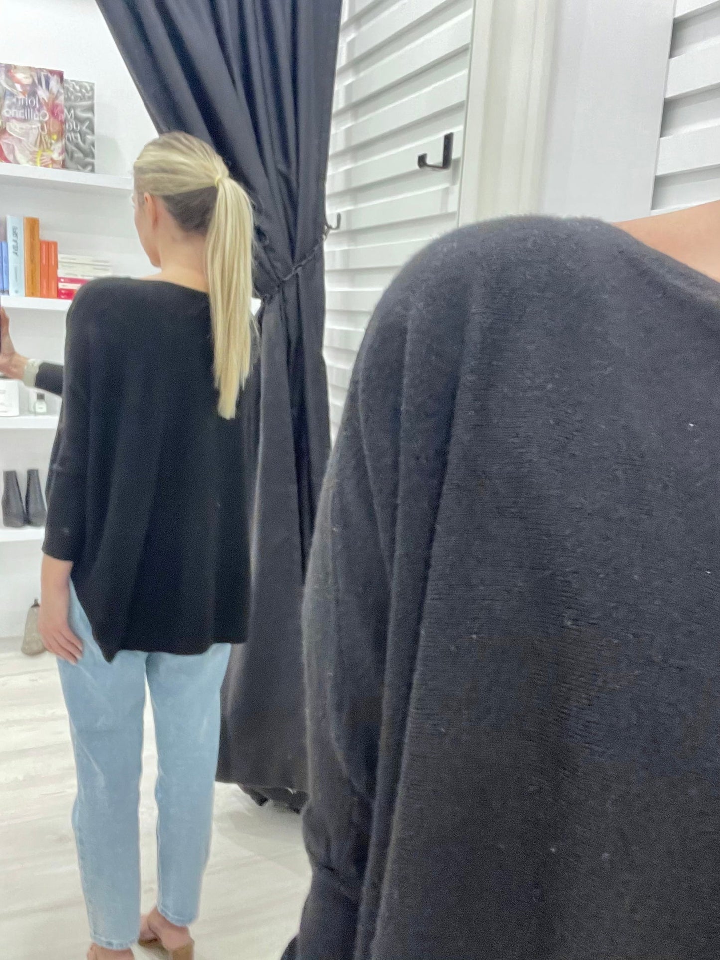 Mia Oversized Knitwear - Black - WANTED AND WILD