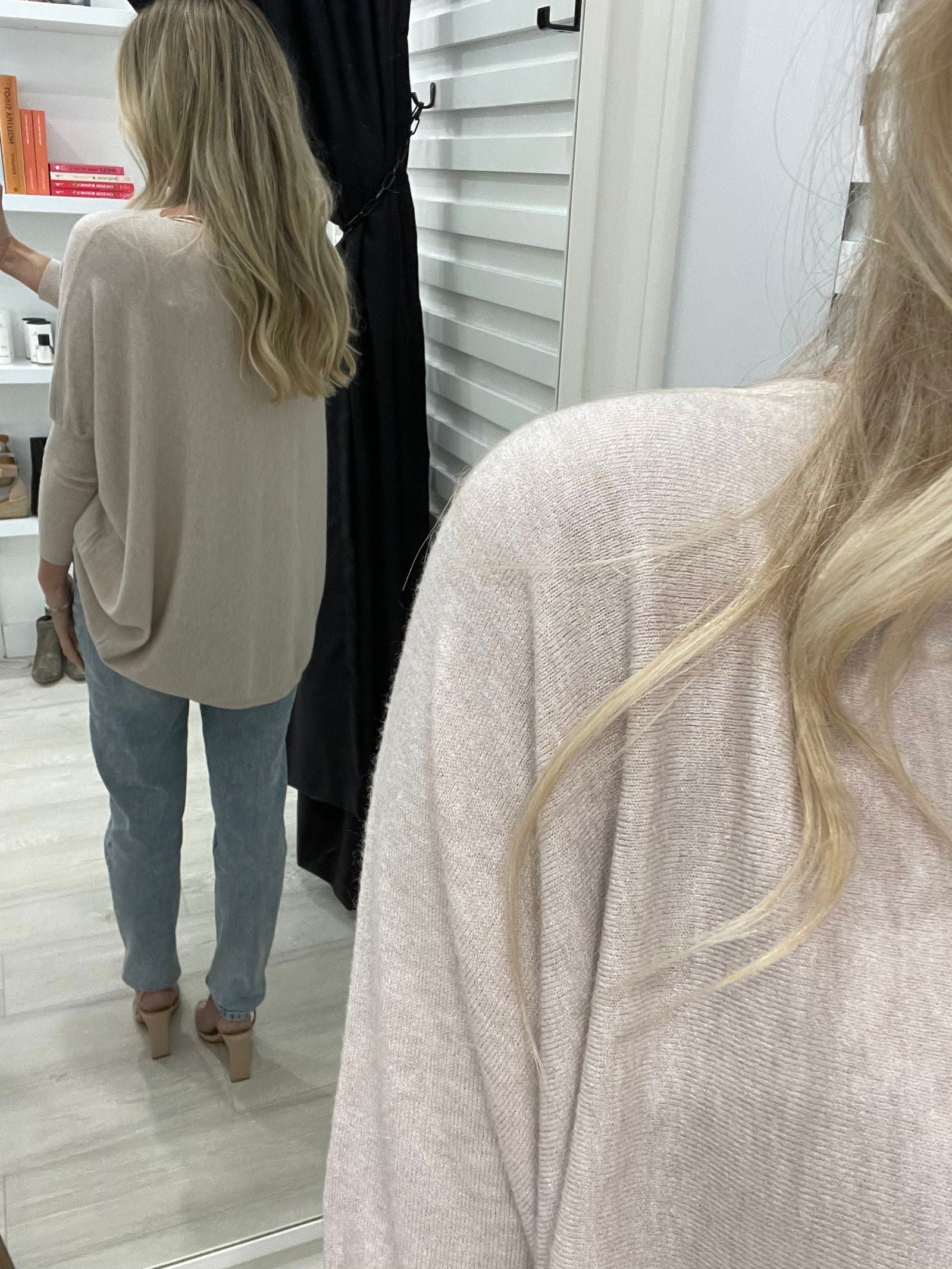 Mia Oversized Knitwear - Blush - WANTED AND WILD