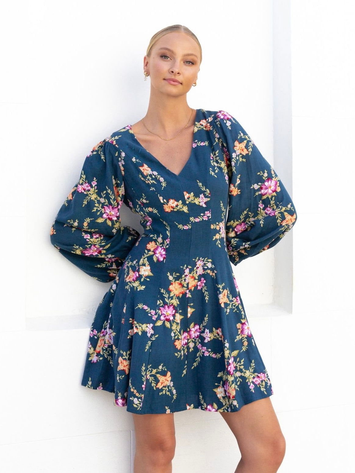 Nava Mini Dress - Maude Print - WANTED AND WILD
