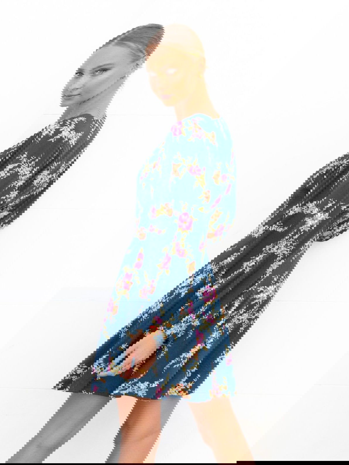 Nava Mini Dress - Maude Print - WANTED AND WILD