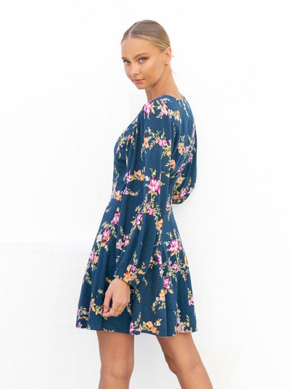 Nava Mini Dress - Maude Print - WANTED AND WILD