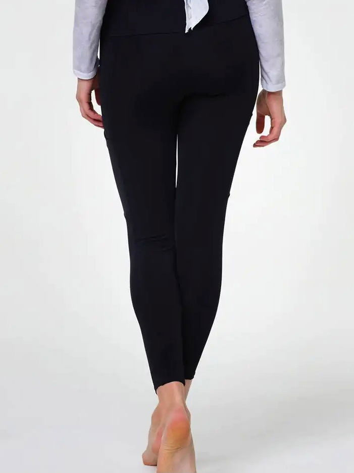 Onzie Pocket Midi Leggings - Black - WANTED AND WILD