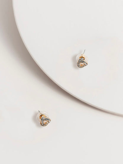 Piper Crystal Knot Post Earrings - WANTED AND WILD