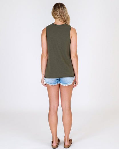 Rosedale Tank - Khaki - WANTED AND WILD