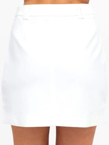 The Adaline Mini Skirt - White - WANTED AND WILD