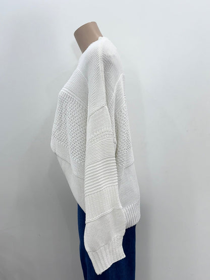 The Annie Knit Jumper  - White - WANTED AND WILD