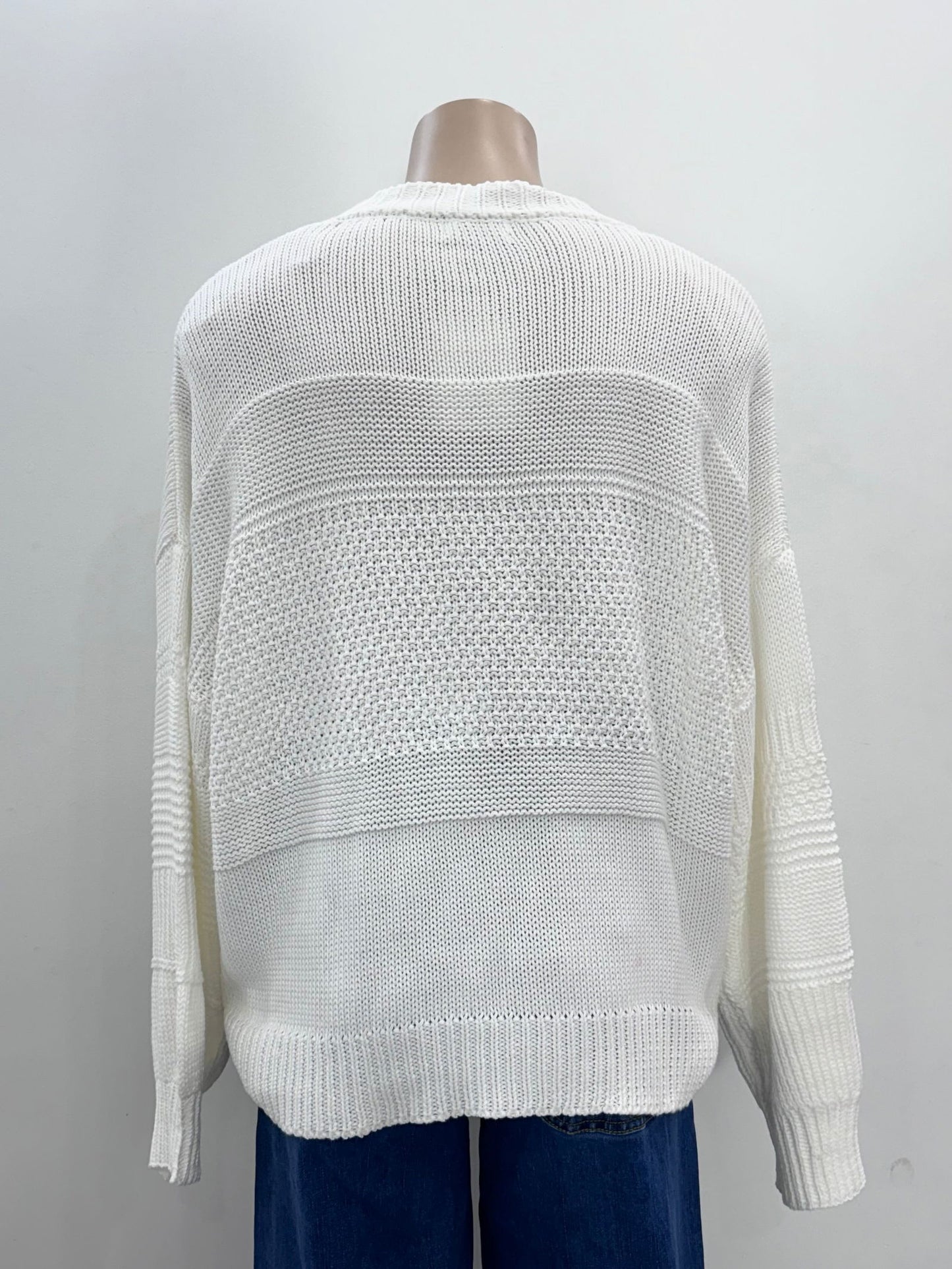 The Annie Knit Jumper  - White - WANTED AND WILD