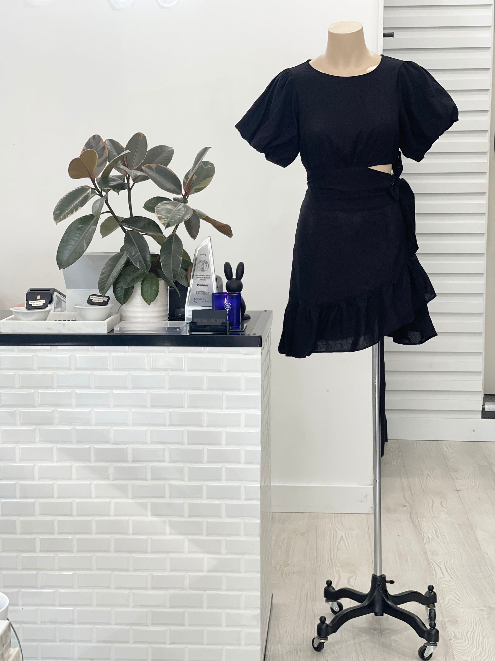 The April Mini Dress - Black