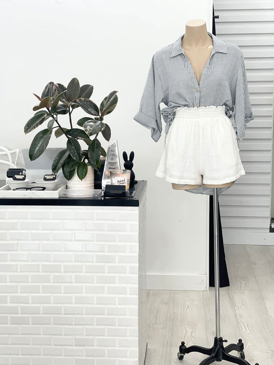 The Bree Shorts - White - WANTED AND WILD