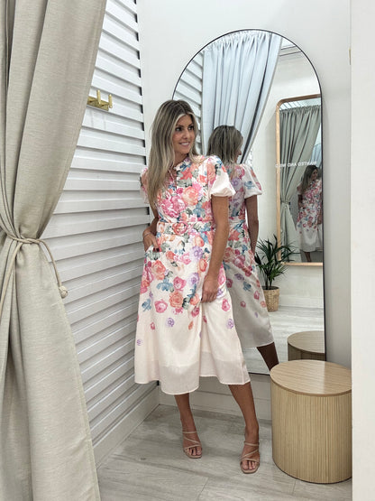 Wearing a linen blend dress is essential in the Australian summer. Available at Wanted and Wild