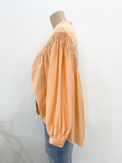 The Dylan Blouse - Apricot