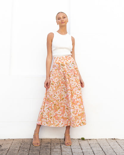 Alba Maxi Skirt - Floral