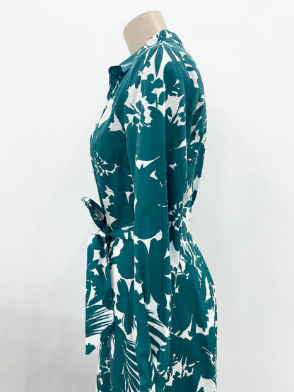 Taylor Midi Dress - Emerald Floral
