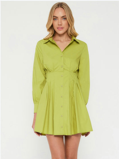 Jessie Mini Dress - Lime
