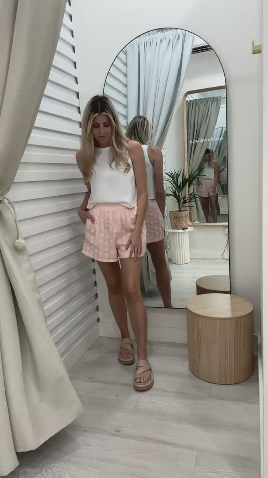 The Ivy Shorts - Pale Pink