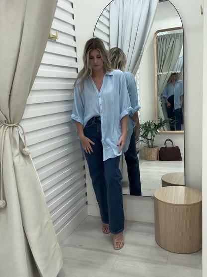 Florence Shirt - Sky Blue