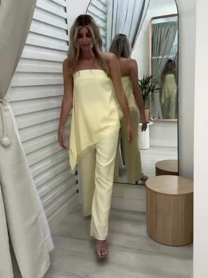 The Maeve Pants Set - Yellow