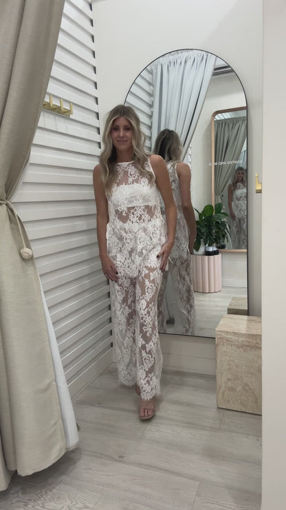 The Venetian Lace Set | White