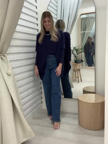 Mia Oversized Jumper Navy