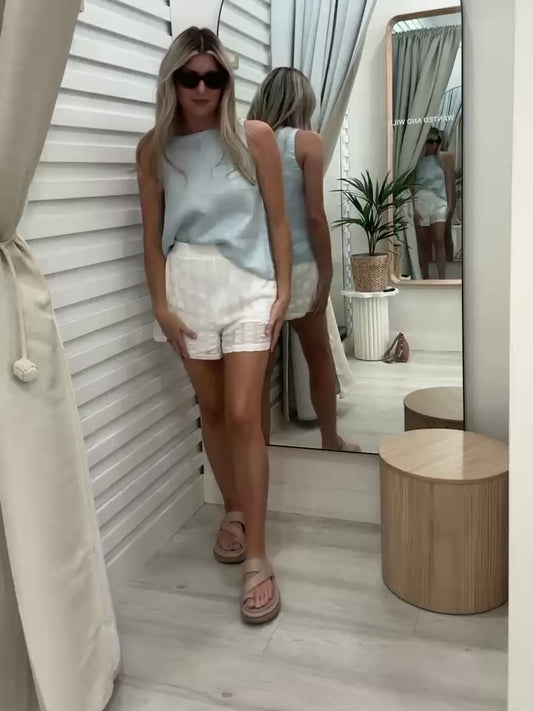 The Atlas Top - Sky Blue