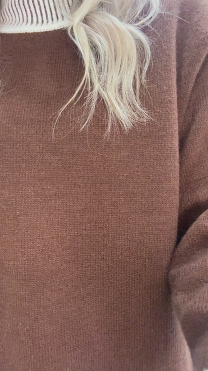 The Harper Knit Jumper | Chocolate