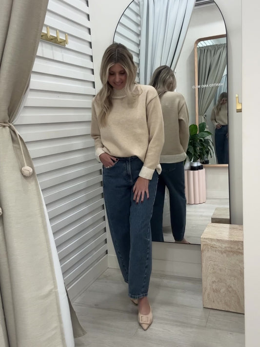 The Harper Knit Jumper | Beige