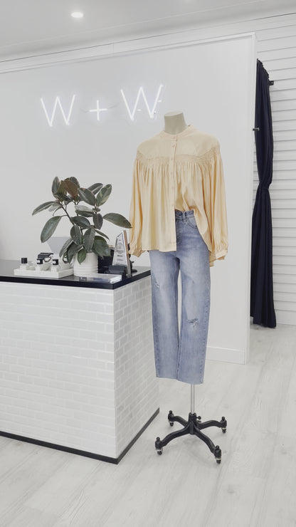 The Dylan Blouse - Apricot