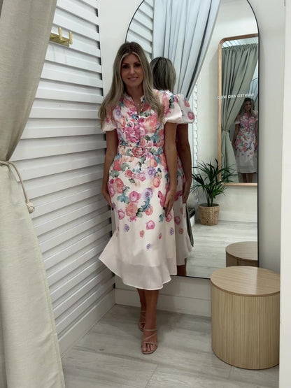 The Margot Midi Dress - Floral