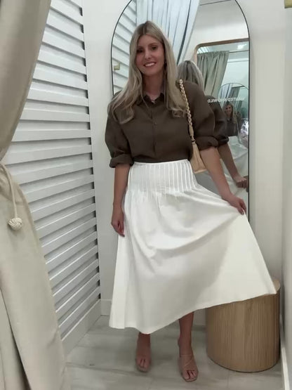 The Morgan Skirt- White