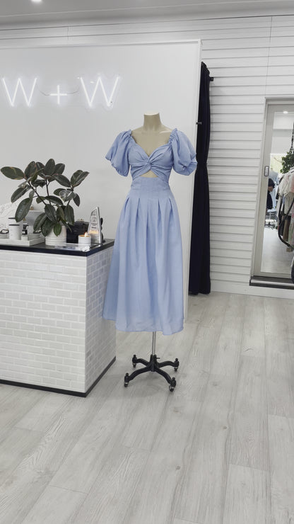 The Annabel Maxi Dress - Sky Blue