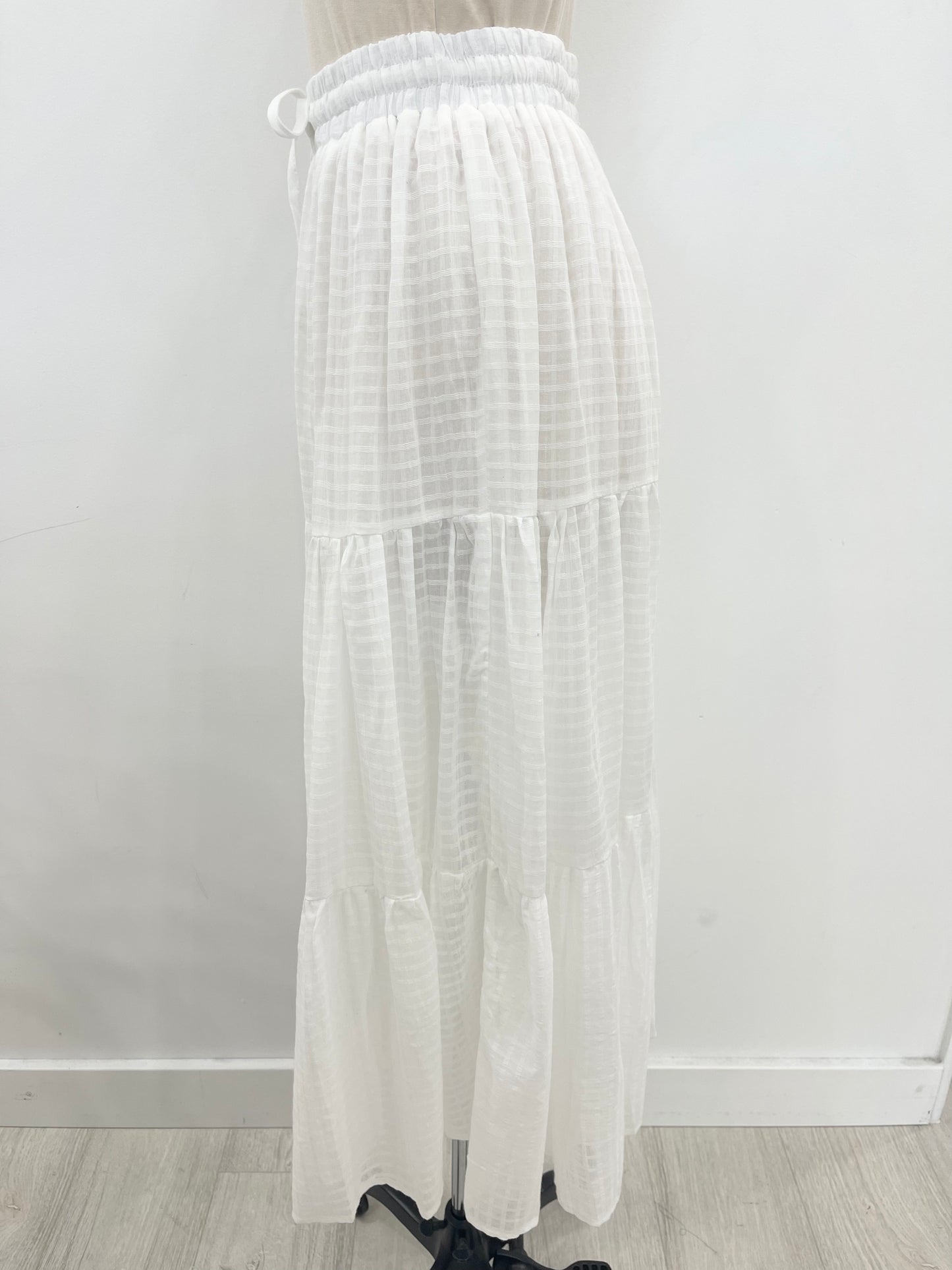 Eva Maxi Skirt - White