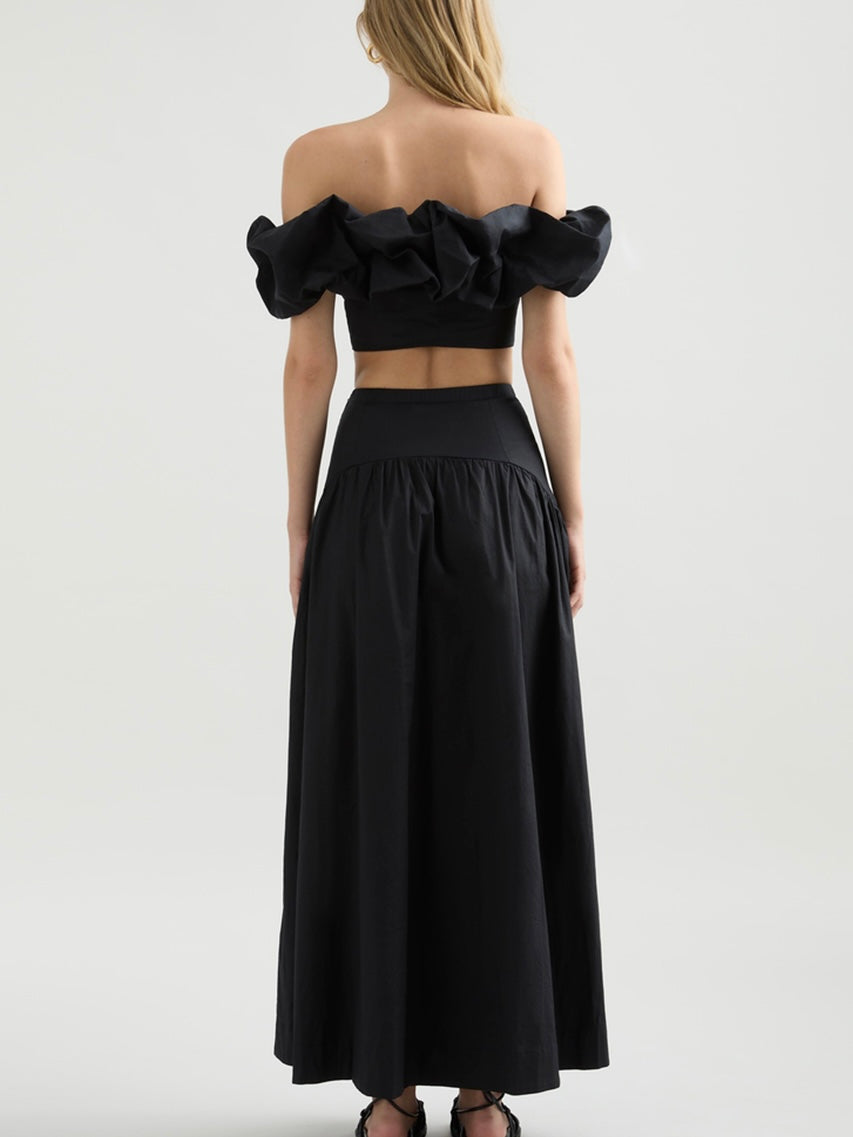 Savannah Maxi Skirt - Black