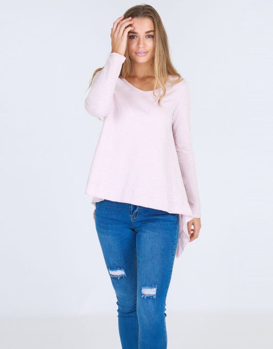 Willow Tee in Blush Marle by 3rd Story the label
